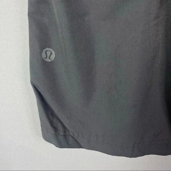 Lululemon Dark Gray Flat Front Nylon Shorts 10" 38 - Picture 4 of 5